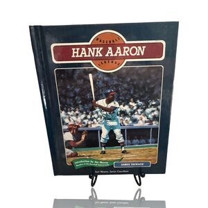Hank Aaron Baseball Legends Hardcover Book by James Tackach Biography